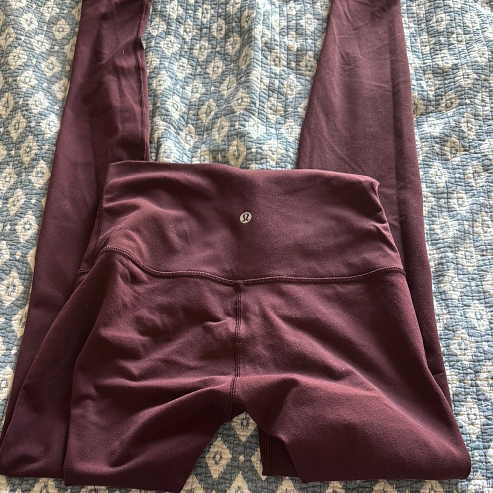 Lululemon Burgundy Leggings